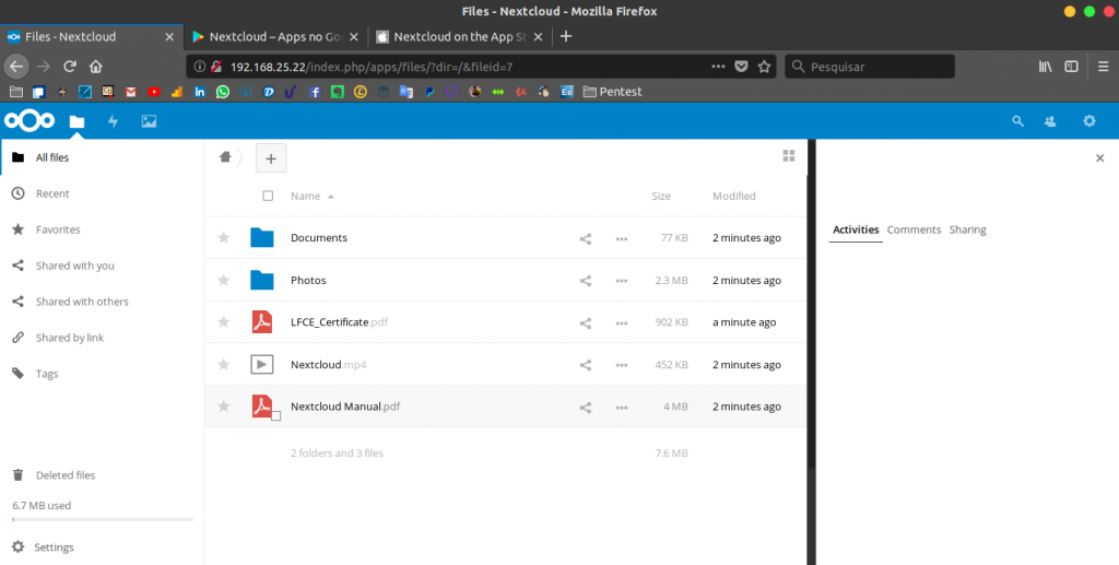 Como Instalar E Configurar O Nextcloud No Linux Mateus M ller Como instalar e configurar o nextcloud no linux mateus m ller